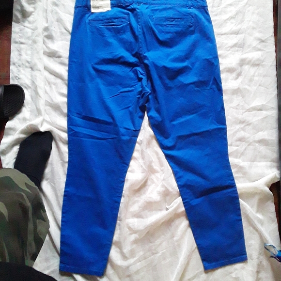 GAP New Womens Plus sz16 Skinny Blue Khaki Pants - Picture 6 of 16